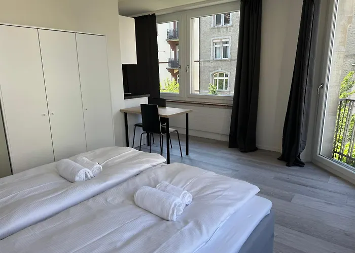 아파트 Downtown Deluxe With Queen Bed Be-26 취리히